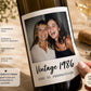 Personalized Wine Bottle Label with Photo | Vintage Year Wine Label | Custom Birthday Gift | Anniversary, Retirement Decor