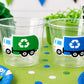 GARBAGE TRUCK PARTY Cups - Garbage Truck Treat Cups Garbage Truck Party Favors Garbage Truck Birthday Favors Trash Garbage Birthday Recycle