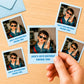 Personalized Photo Stickers | Custom Picture Stickers with Name & Year | Face Stickers | Birthday Party Favors | Custom Party Favor Stickers