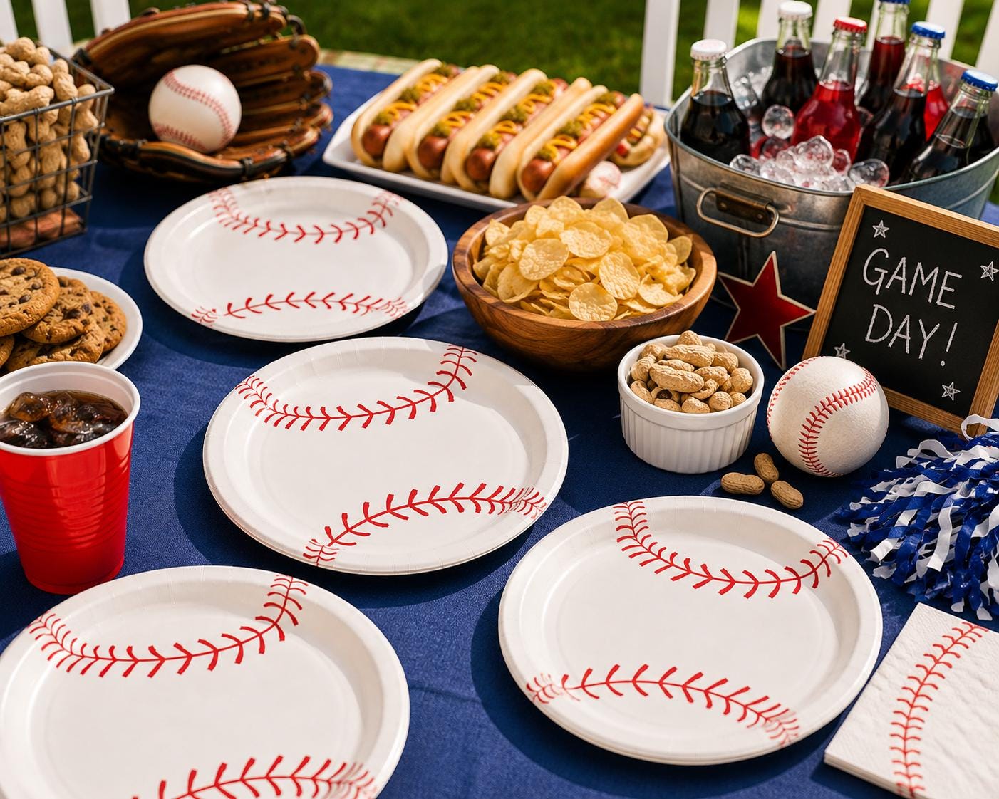 Baseball Paper Plates | Sports Party Plates | Baseball Birthday Decorations | Disposable Party Supplies | Baseball Party Supplies | 8 Count