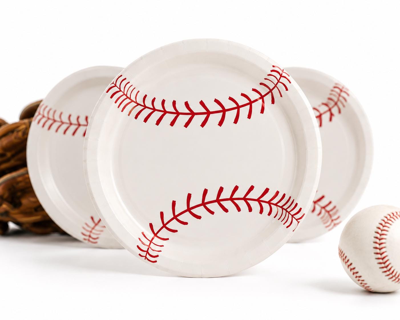 Baseball Paper Plates | Sports Party Plates | Baseball Birthday Decorations | Disposable Party Supplies | Baseball Party Supplies | 8 Count