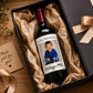 Personalized Wine Bottle Label with Photo | Vintage Year Wine Label | Custom Birthday Gift | Anniversary, Retirement Decor