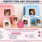 Personalized Photo Stickers | Custom Picture Stickers with Name & Year | Face Stickers | Birthday Party Favors | Custom Party Favor Stickers