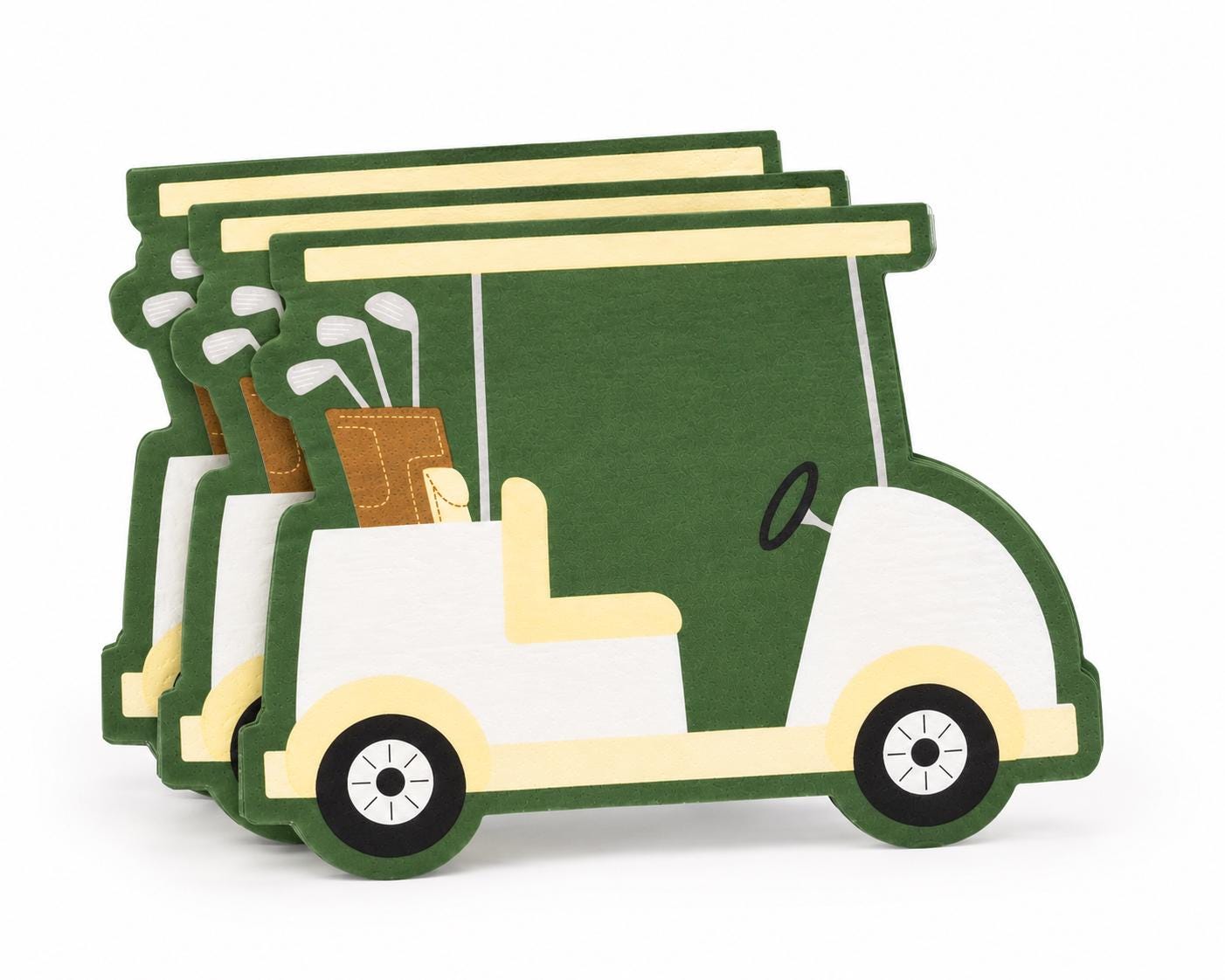 Golf Cart Party Napkins | Golf Birthday Party Supplies | Golf Retirement Decorations | Par Tee Party | Hole In One Party Decor | Golfing