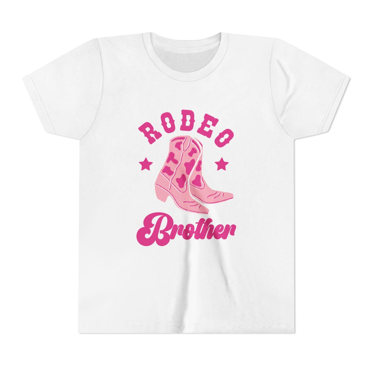 Pink Rodeo Boots Brother Toddler Tee | Cowboy Western Kids Shirt