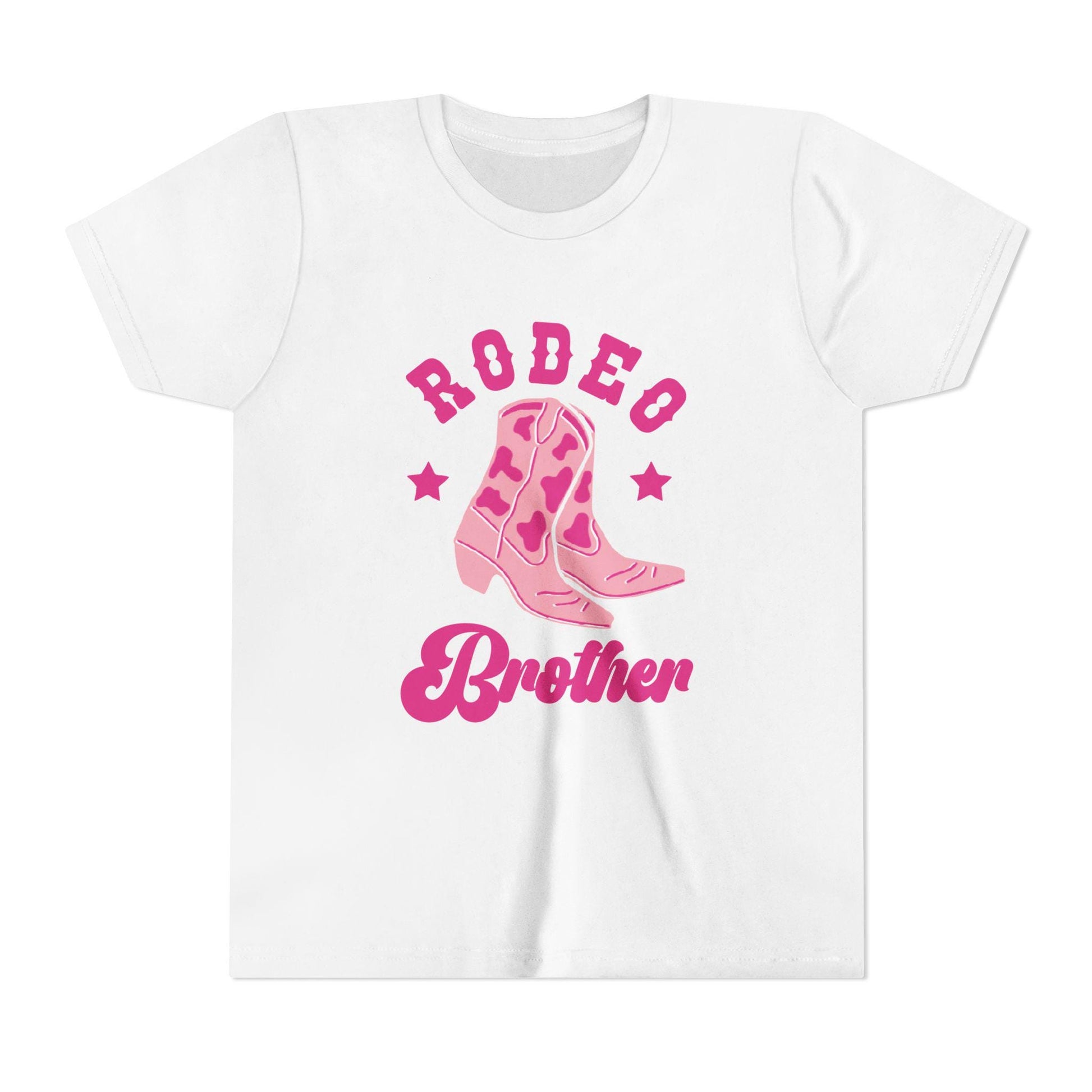 Pink Rodeo Boots Brother Toddler Tee | Cowboy Western Kids Shirt
