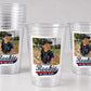 Rookie of the Year Photo Cups, Personalized Baseball Birthday Cups with Picture, Custom Little League Party Favors, Baseball Team Party Cups