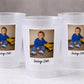 Personalized Frosted Party Cups with Photo, Custom Reusable Party Favors, Picture Keepsake Cups for Birthdays, Graduations, Weddings, Events