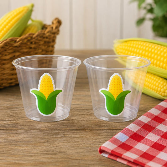 CORN PARTY CUPS - Fall Party Cups Harvest Party Cups Harvest Birthday Cups Harvest Party Decorations Corn Decorations Corn Party Supplies
