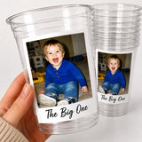 Custom 1st Birthday Party Cups Personalized First Party Cups Birthday Cups Custom Photo Face Cups Birthday Cups Face Birthday Party Favors