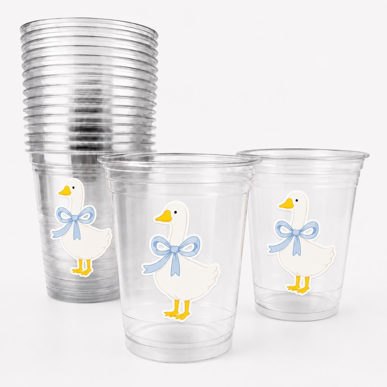 Mother Goose Party Cups | Goose Theme Birthday Decorations | Storybook Party Cups | Baby Shower Favors | Nursery Rhyme Decor | Goose Shower
