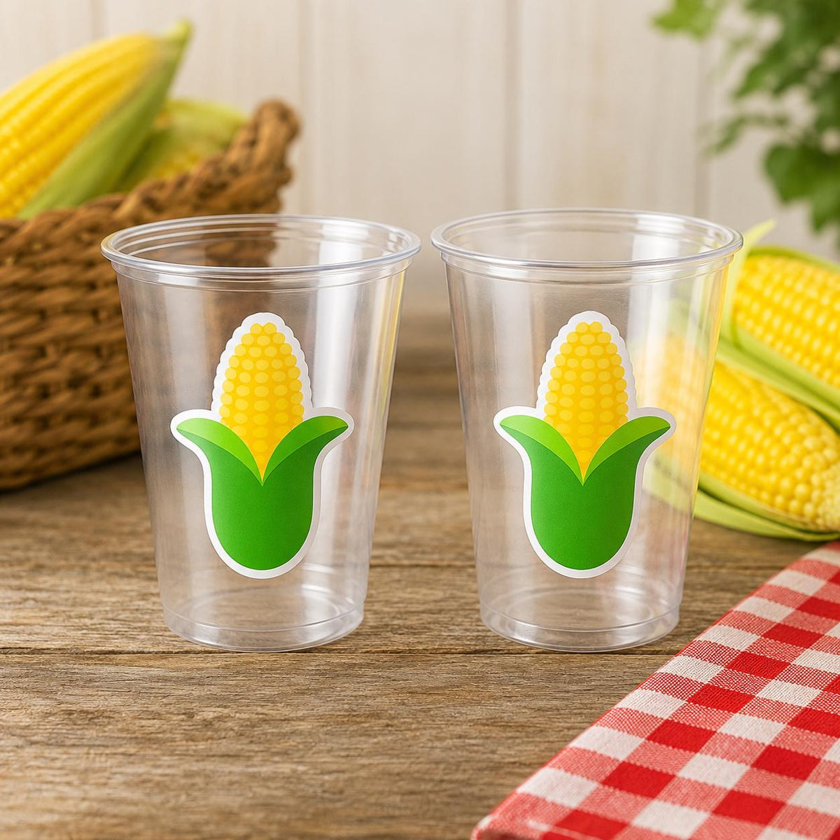 CORN PARTY CUPS - Fall Party Cups Harvest Party Cups Harvest Birthday Cups Harvest Party Decorations Corn Decorations Corn Party Supplies