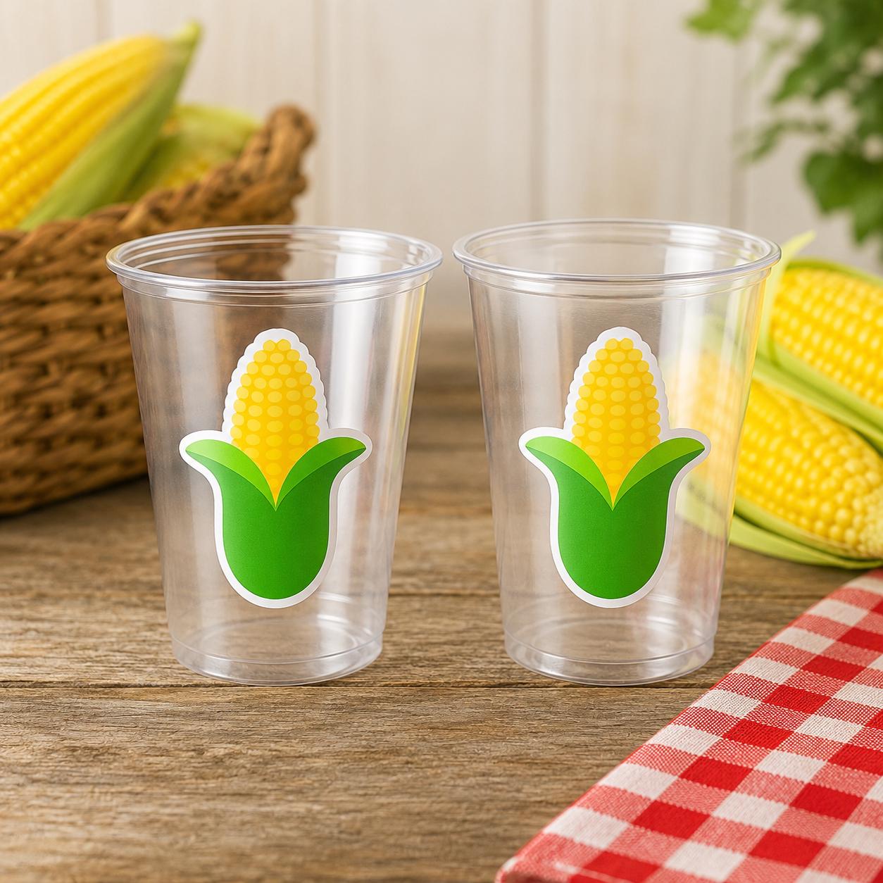 CORN PARTY CUPS - Fall Party Cups Harvest Party Cups Harvest Birthday Cups Harvest Party Decorations Corn Decorations Corn Party Supplies