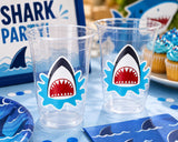 SHARK PARTY CUPS - Shark Treat Cups Shark Birthday Cups Shark Birthday Party Cups Shark Party Favors Shark Party Supplies Shark Decorations