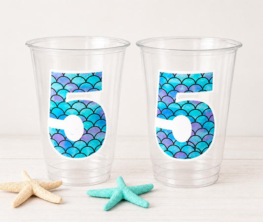 MERMAID PARTY CUPS - Mermaid Birthday Cups Mermaid Party Cups Mermaid Party Decorations Mermaid Party Favors Mermaid Mermaid Party Decor