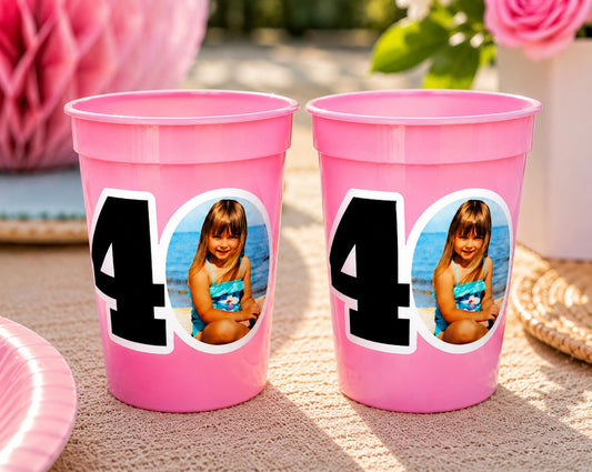 Custom Plastic Party Cups Personalized Party Cups Personalized 30th Birthday Cups Vintage 30th Cups 1994 Custom Face Party Cups Decorations