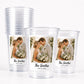 Custom Wedding Cups Custom Plastic Cups Personalized Wedding Cups Custom Engagement Cups Wedding Photo Cups Engagement Party Cups Favors