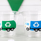 GARBAGE TRUCK PARTY Cups - Garbage Truck Treat Cups Garbage Truck Party Favors Garbage Truck Birthday Favors Trash Garbage Birthday Recycle