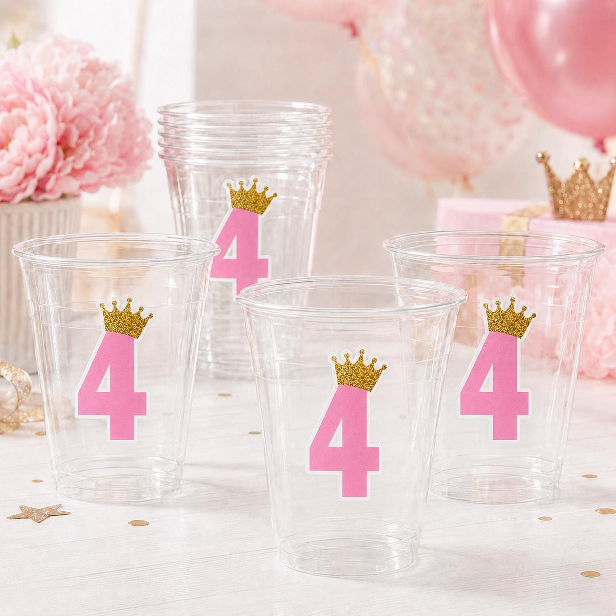 PRINCESS PARTY CUPS - Princess Birthday Cups Princess Party Cups Princess Party Decorations Princess Party Favors Princess Birthday Supplies
