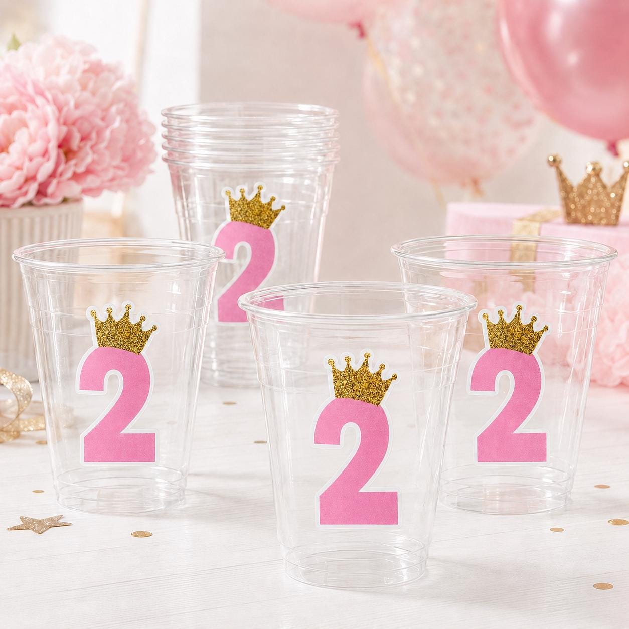 PRINCESS PARTY CUPS - Princess Birthday Cups Princess Party Cups Princess Party Decorations Princess Party Favors Princess Birthday Supplies