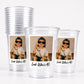 Look Who's 40 Custom Photo Cups, Personalized 40th Birthday Party Cups with Picture, Funny 40th Birthday Favors, Retro 40th, Birthday Decor