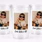 Look Who's 40 Custom Photo Cups, Personalized 40th Birthday Party Cups with Picture, Funny 40th Birthday Favors, Retro 40th, Birthday Decor