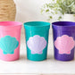 MERMAID PARTY CUPS Seashell Party Cups Mermaid Birthday Cups Mermaid Party Cups Mermaid Party Decorations Mermaid Party Favors Under The Sea