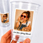 Wedding Cups Personalized, Personalized Wedding Cups, Custom Wedding Photo Cups, Bridal Shower Plastic Cups, Bachelorette Party Favors Gifts