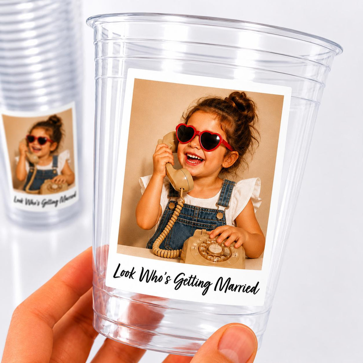 Wedding Cups Personalized, Personalized Wedding Cups, Custom Wedding Photo Cups, Bridal Shower Plastic Cups, Bachelorette Party Favors Gifts