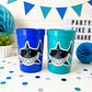 SHARK PARTY CUPS - Shark Treat Cups Shark Birthday Cups Shark Birthday Party Cups Shark Party Favors Shark Party Supplies Shark Decorations