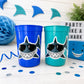 SHARK PARTY CUPS - Shark Treat Cups Shark Birthday Cups Shark Birthday Party Cups Shark Party Favors Shark Party Supplies Shark Decorations