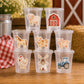 Farm Party Cups, Farm Animal Cups, Farm First Birthday, Barnyard Party Decorations, Farm Baby Shower, Birthday Favor Cups, Party Favor Cups