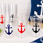 Nautical Anchor Party Cups | Personalized Coastal Wedding Cups | Nautical Bride, Bachelorette, Baby Shower, Birthday, Beach Party Favors