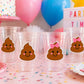 Poop Emoji Party Cups, Funny Birthday Cups, Cute Poop Cups, Emoji Birthday Decorations, Plastic Party Cups, Poop Emoji Party Favors Decor