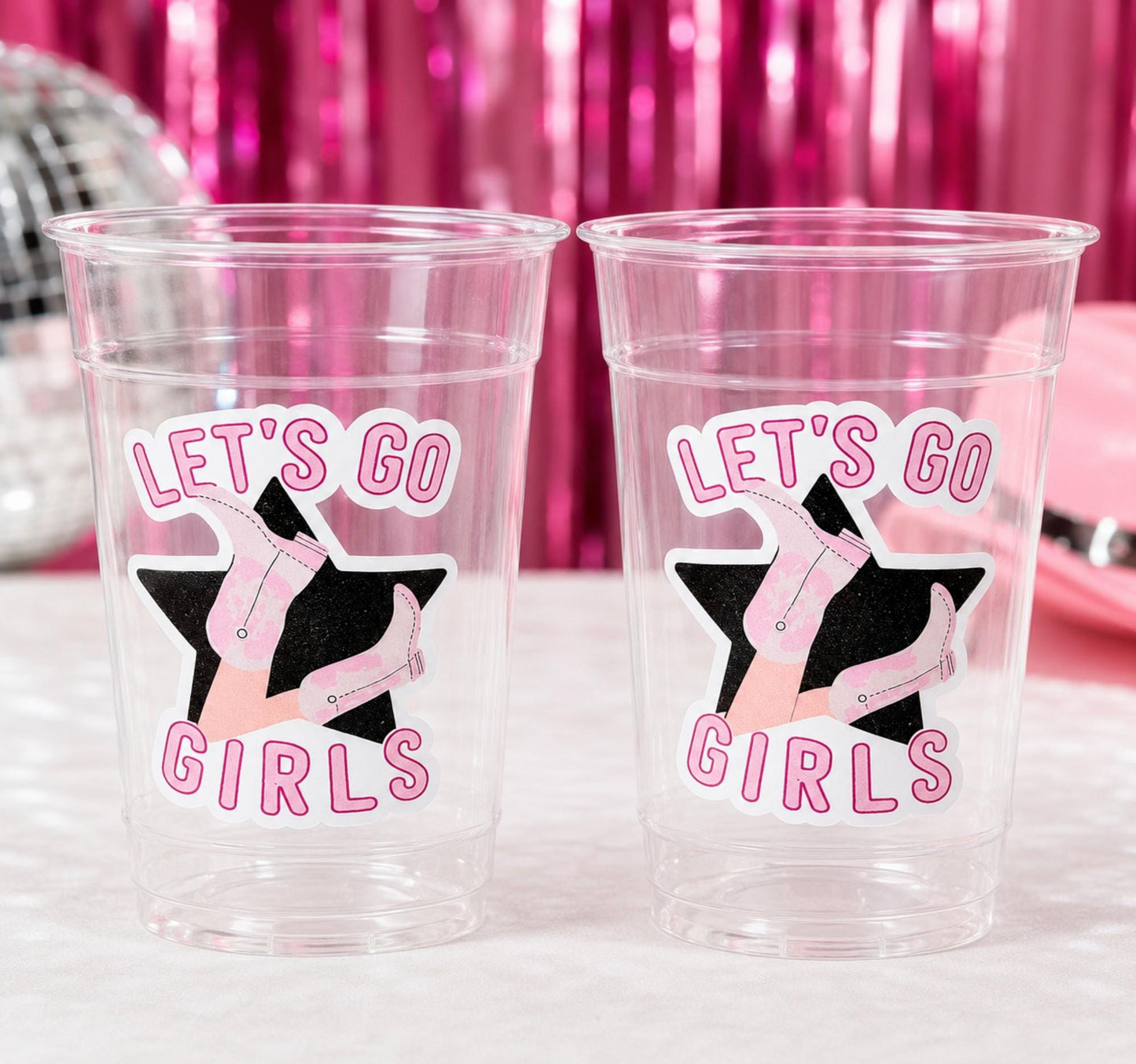 COWGIRL Party Cups - Let's Go Girls Cowgirl Bachelorette Party Cups Cowgirl Cups Cowgirl Party Decorations Cowgirl Birthday Rodeo Party Cup