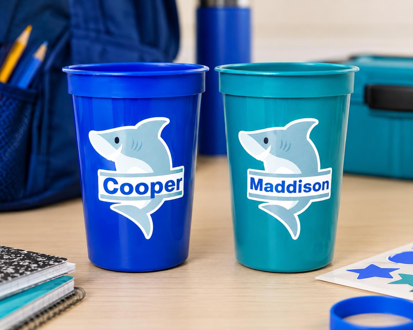 SHARK PARTY CUPS - Shark Treat Cups Shark Birthday Cups Shark Birthday Party Cups Shark Party Favors Shark Party Supplies Shark Decorations