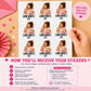 Custom Face Stickers, Personalized Face Stickers, Custom Photo Stickers, Custom Party Favors, Birthday Decorations, Waterproof Sticker, Gift