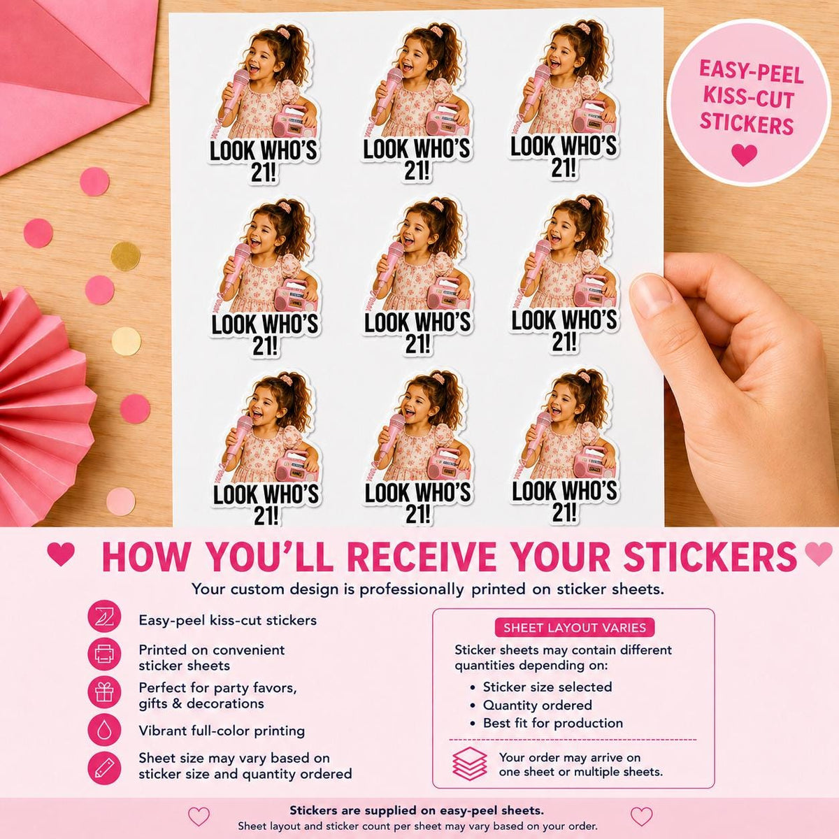 Custom Face Stickers, Personalized Face Stickers, Custom Photo Stickers, Custom Party Favors, Birthday Decorations, Waterproof Sticker, Gift