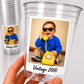 Custom Photo Cups 16oz Personalized Party Cups with Picture and text | Vintage Year Birthday Decorations | Custom Birthday Cups | Ships Fast