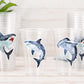 Shark Party Cups | 16oz Clear Shark Birthday Cups | Ocean Theme Party Decorations | Shark Birthday Favor Cups | Beach Party Cups