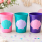 MERMAID PARTY CUPS Seashell Party Cups Mermaid Birthday Cups Mermaid Party Cups Mermaid Party Decorations Mermaid Party Favors Under The Sea