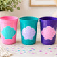 MERMAID PARTY CUPS Seashell Party Cups Mermaid Birthday Cups Mermaid Party Cups Mermaid Party Decorations Mermaid Party Favors Under The Sea