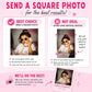 Personalized Photo Stickers | Custom Picture Stickers with Name & Year | Face Stickers | Birthday Party Favors | Custom Party Favor Stickers