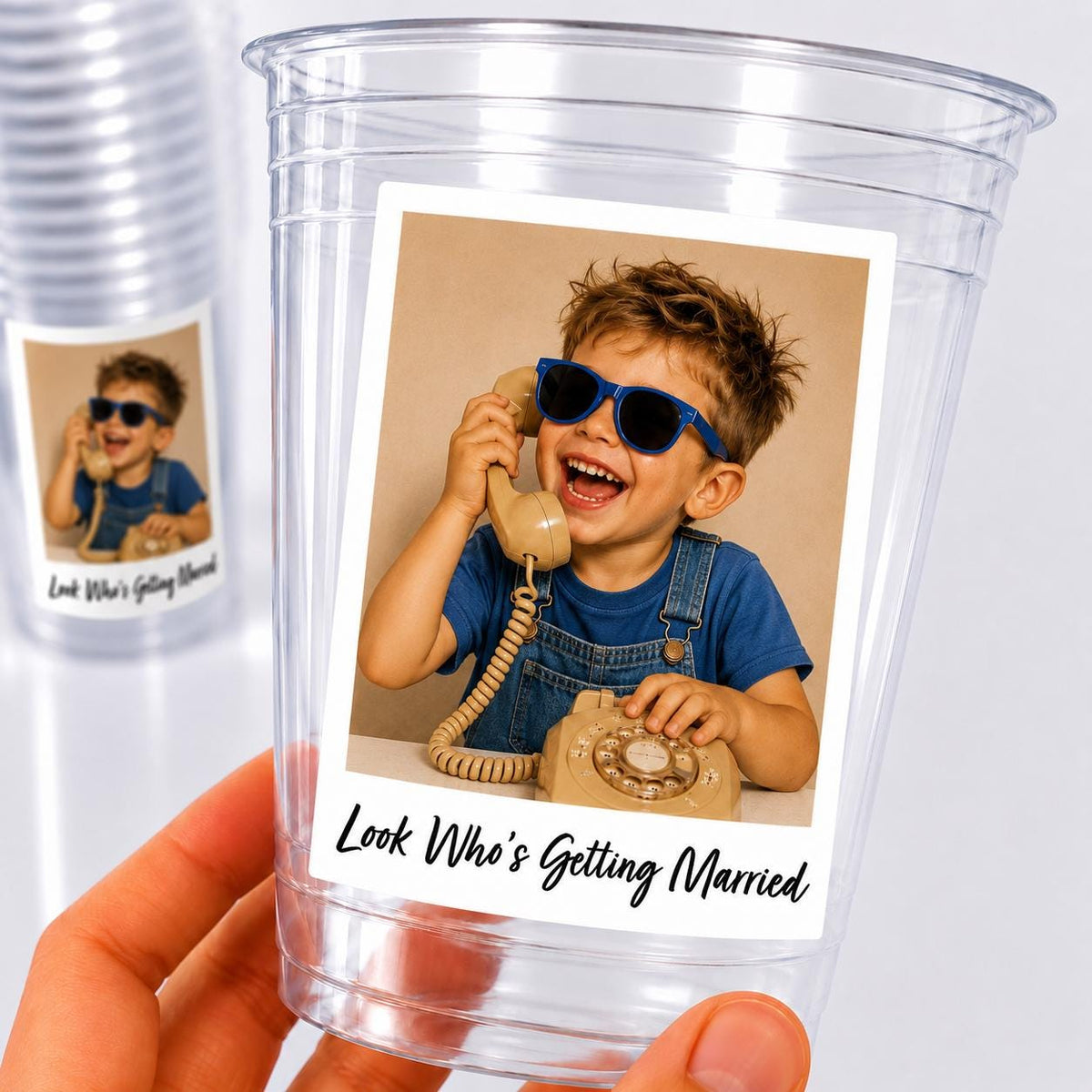 Wedding Cups Personalized, Personalized Wedding Cups, Custom Wedding Photo Cups, Ring Bearer Cups, Wedding Reception Favors, Plastic Cups