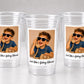 Wedding Cups Personalized, Personalized Wedding Cups, Custom Wedding Photo Cups, Ring Bearer Cups, Wedding Reception Favors, Plastic Cups