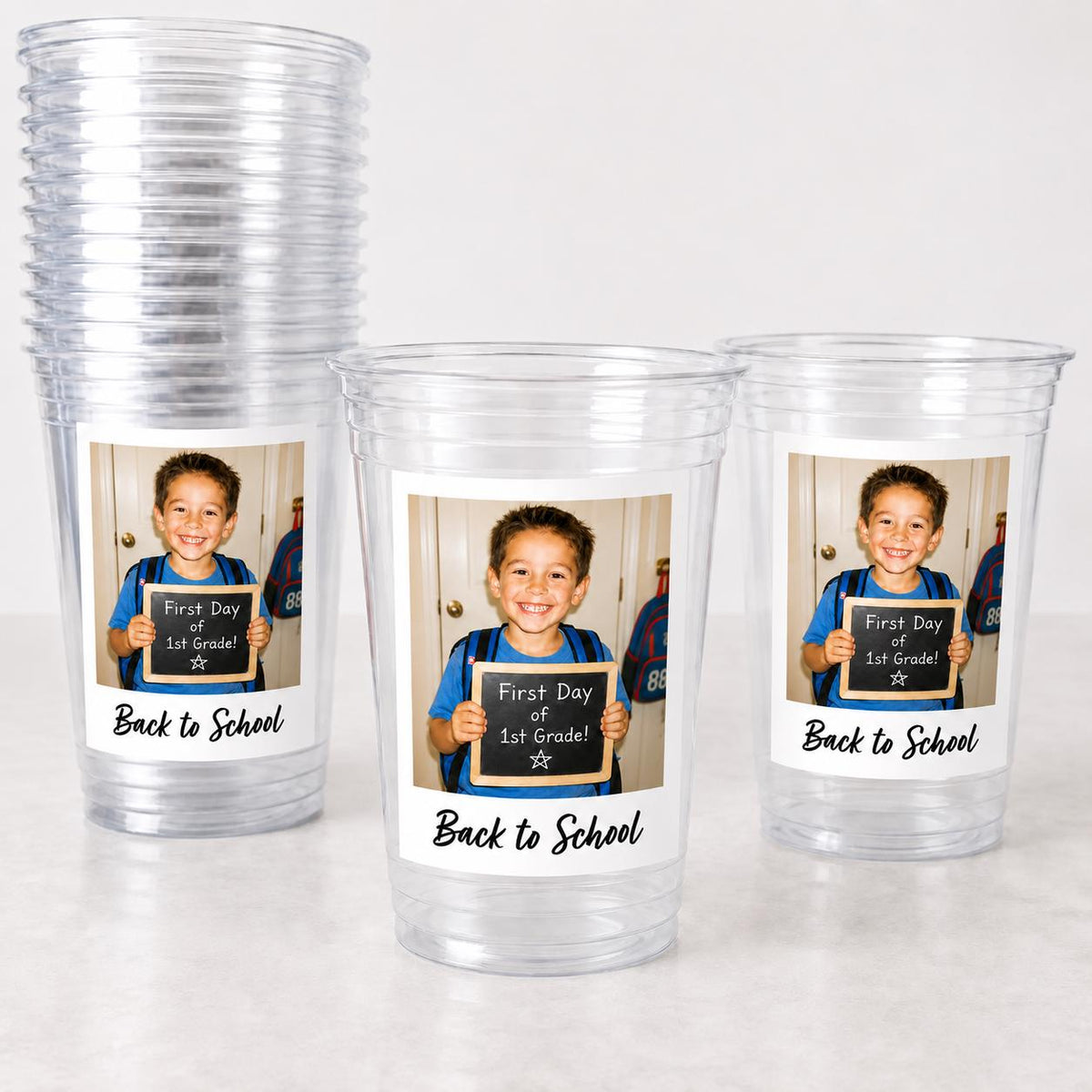 Back to School Party Cups, First Day of School Cups, Classroom Party Favors, Welcome Back Celebration Supplies, Elementary School Party Cups