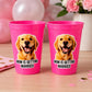 Personalized Dog Face Cups, Mom is Getting Married Cups, Bachelorette Party Favors, Bachelorette Party Games, Dog Face Bachelorette Cups