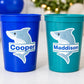 SHARK PARTY CUPS - Shark Treat Cups Shark Birthday Cups Shark Birthday Party Cups Shark Party Favors Shark Party Supplies Shark Decorations