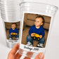 Custom Photo Cups 16oz Personalized Party Cups with Picture Text Vintage Est Year Face Picture Cups Birthday Decorations Supplies Ships Fast