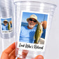 Look Who's Retired Custom Photo Cups, Personalized Retirement Party Cups with Picture, Retirement Party Favors, Happy Retirement, Ships Fast